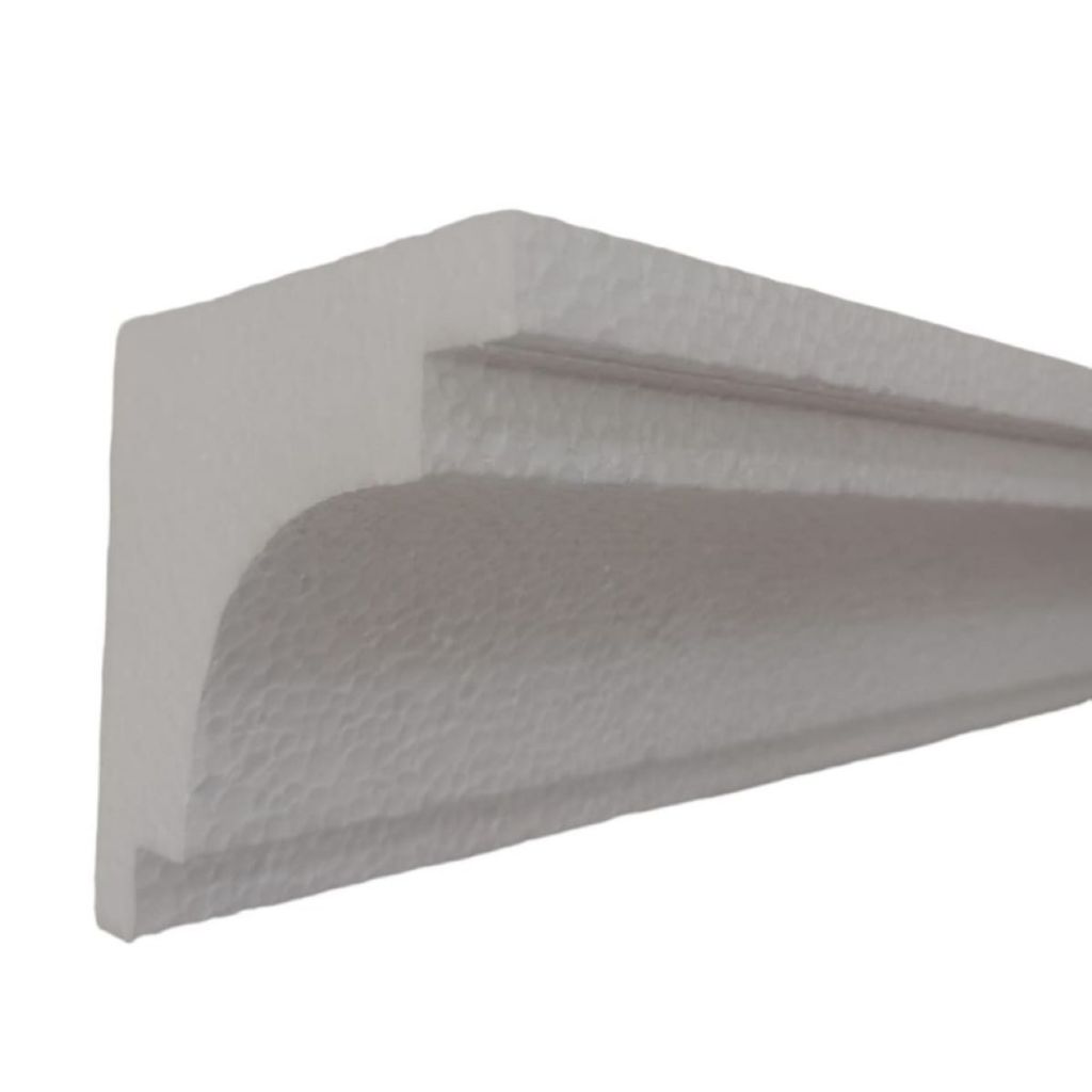 Moldura Externa Isopor EPS Fachada Pingadeira Modelo G143 10x10 cm Kit ...