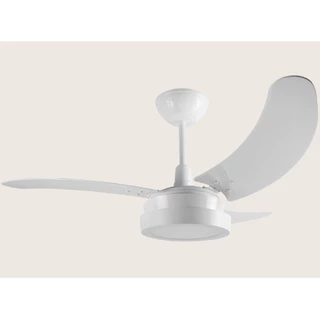 Ventilador De Teto Búzios Max Tron Luminária LED 130W Branco