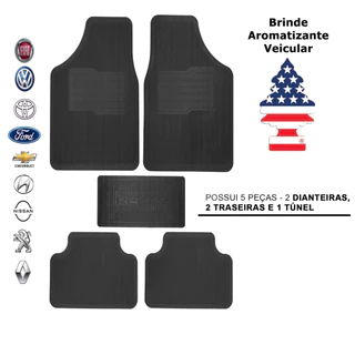 Tapete Automotivo Universal Todas Marcas e Modelos Versátil Borracha 5 peças em Oferta na Shopee