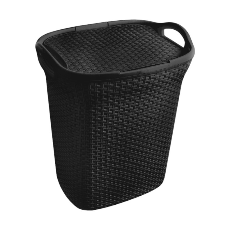 Cesto Para Roupas Rattan C/ Tampa 60 L