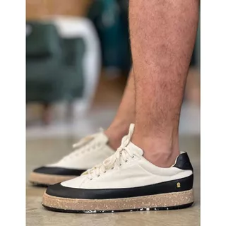 Tênis Lona Tricolor - Exclusivo Creme