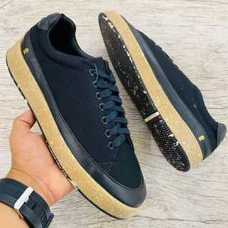 Tênis Lona Tricolor - Exclusivo Preto