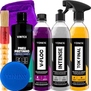 KIT SHAMPOO V-FLOC CERA TOK FINAL REVITALIZADOR INTENSE VONIXX PRETINHO VINTEX
