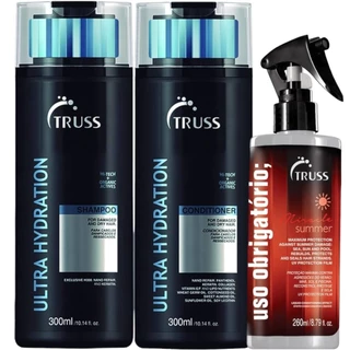 Truss Ultra Hydration Shampoo e Condicionador 300ml+Summer Miracle 260ml
