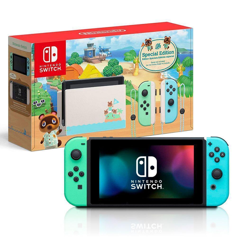 Nintendo Switch V2 Edição Animal Crossing destravado micro SD 256