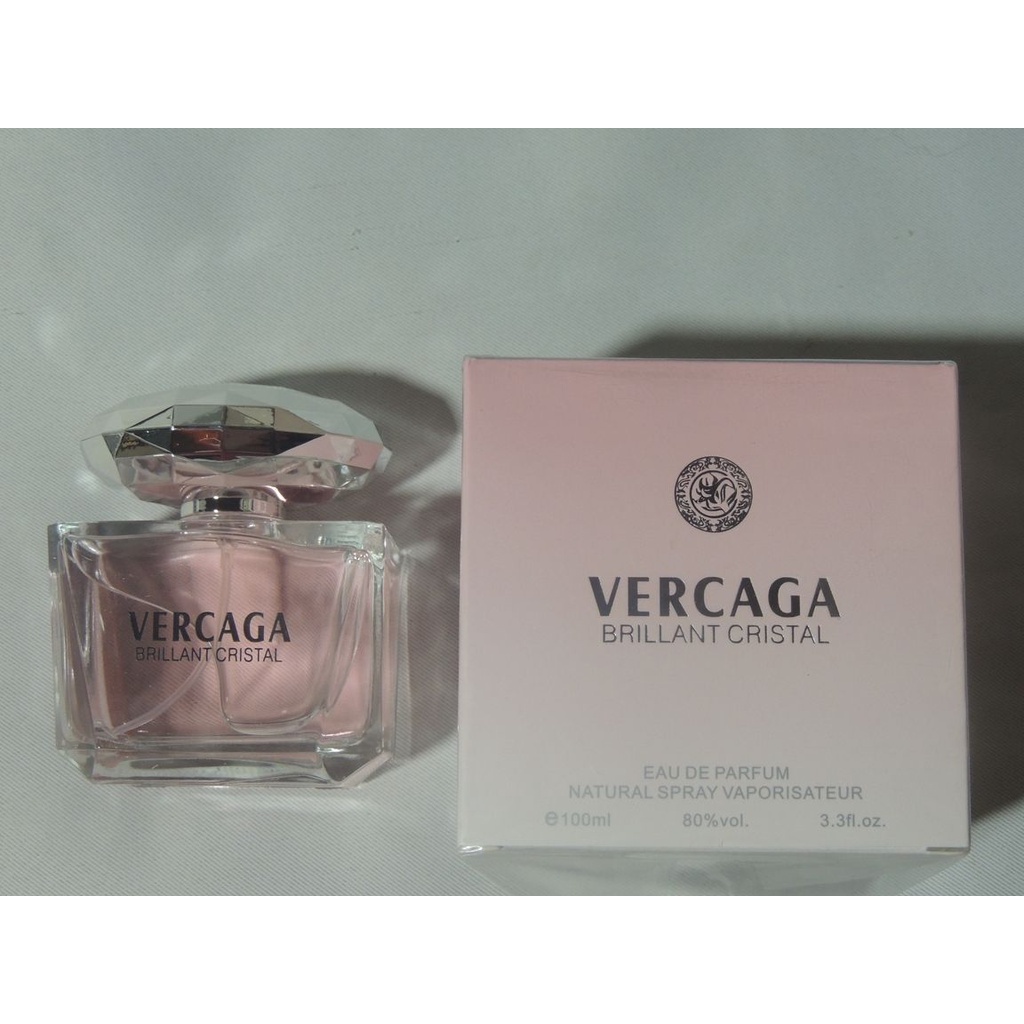 Perfume Vercaga Brillant Cristal Rosa 50ml | Shopee Brasil