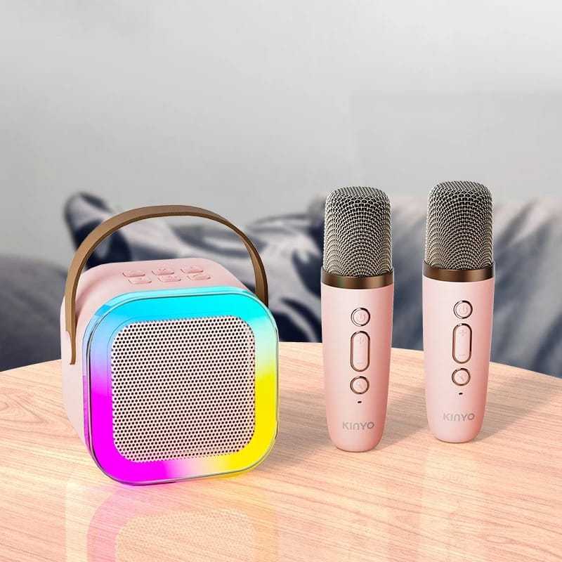 Caixa De Som Com Microfone Alto-Falante Karaokê sem fio Bluetooth Portátil