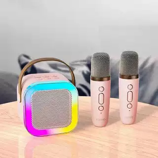 Caixa De Som Com Microfone Alto-Falante Karaokê sem fio Bluetooth Portátil