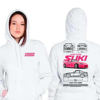 Moletom Casaco De Frio Flanelado Carro Corrida Luxo Honda S2000 Suki Super Esportivo