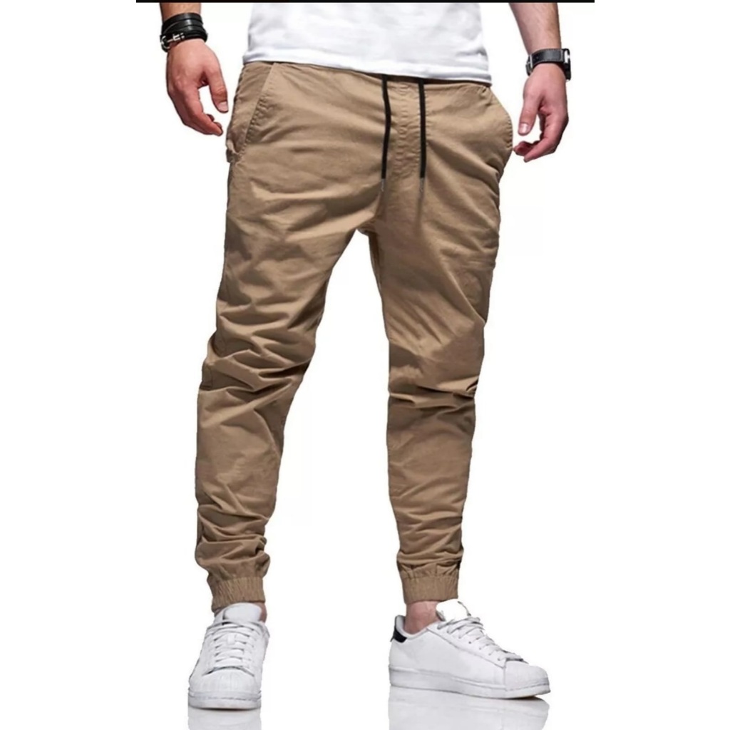 Calças Jogger Masculina com punho Premium qualidade moda homem Estiloso