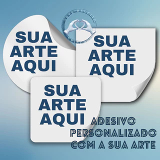 Adesivo Personalizado - Etiqueta Personalizada Já Recortada - 100 unidades