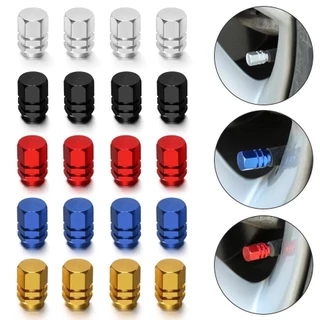 Kit 4 Tampinhas Tampa Bico Válvula Pneu Carro Moto Alumínio Envio Imediato