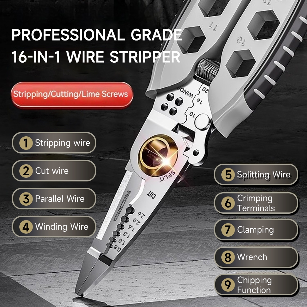 Alicate De Decapagem De Arame Multifuncional Ferramentas Especiais Para O Corte Prensagem De Enrolamento