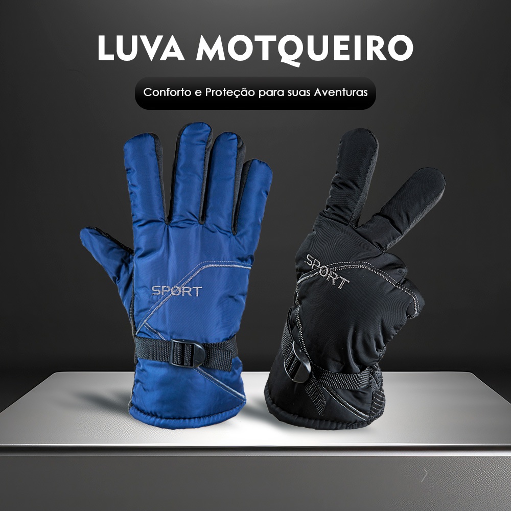 Luva Motoqueiro Feminina Masculina Impermeável Frio PS5747B | Shopee Brasil