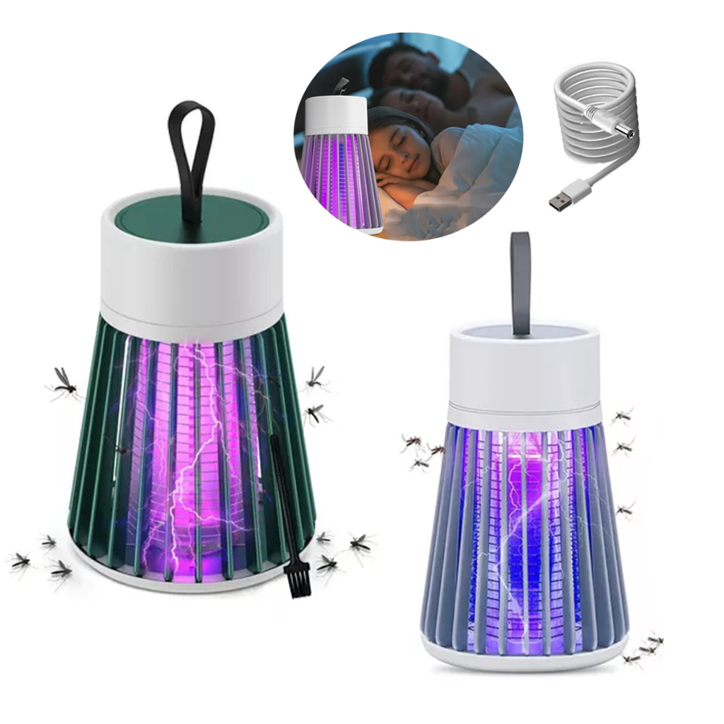 Lâmpada Elétrica Mata-Mosquitos Com Luz UV Usb Recarregável Armadilha Para Insetos Portátil