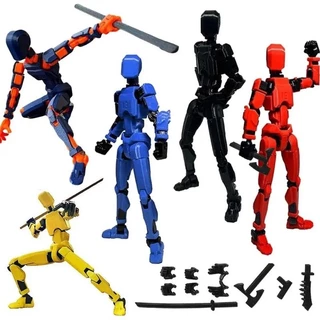 Boneco Robô muda de forma móvel articulado mini manequim brinquedo Dummy 13