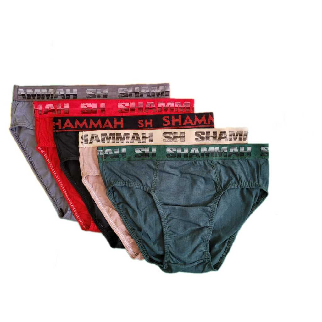 Kit 5 Cuecas Slip Tradicional Confort Masculina Algodão Sortido