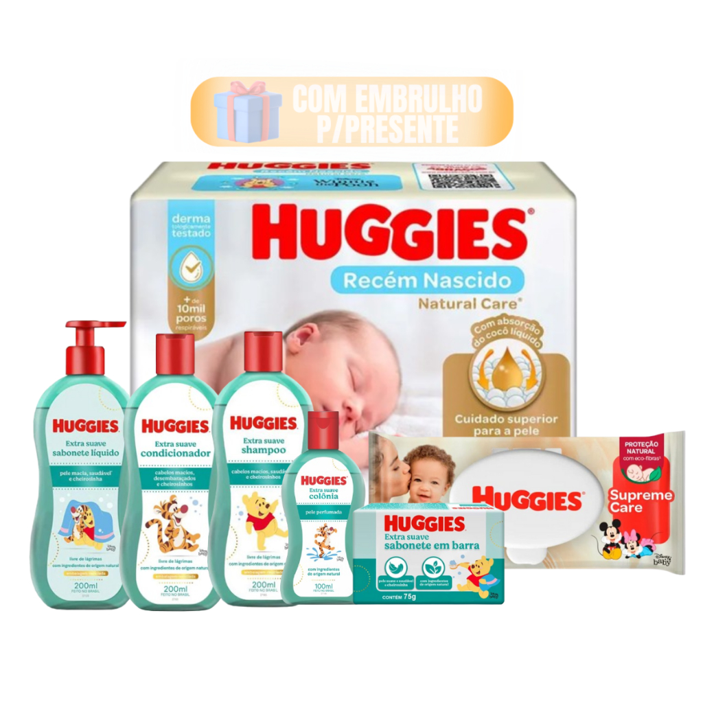 Produtos Higiene Bebe Huggie baby Shampoo Recém Nascido Promoção e ...