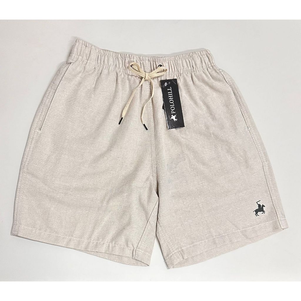 Short Mauricinho Masculino Básico de Linho Premium Lavado