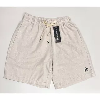 Short Mauricinho Masculino Básico de Linho Premium Lavado