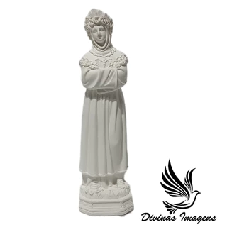 Imagem Nossa Senhora Salette 30cm Gesso Cru Retocado