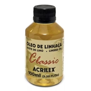 Óleo De Linhaça Acrilex Pintura Óleo Em Tela - 100 Ml