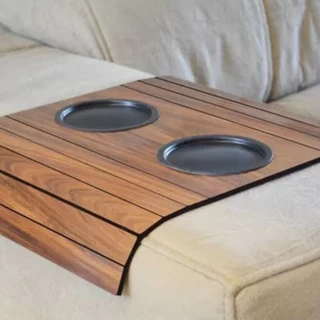 Suporte Para Sofá Bandeja Porta Copos Braço Sofá Casa Decoração Esteira