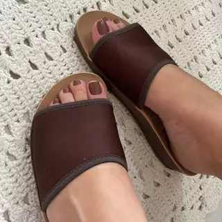 Sandália Feminina Ortopédica Café Webe Flex Macia Leve Confortável Chinelo Feminino Várias Cores