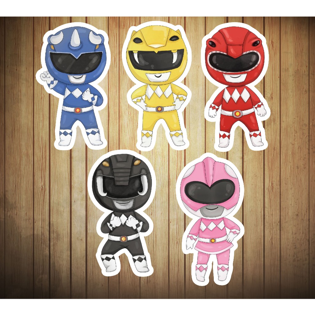 Apliques de power rangers kids AQUARELA 3cm, 5cm e 8cm para decorar ...