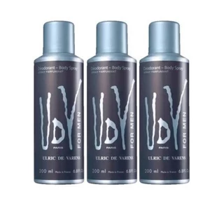 Kit 3 Desodorantes UDV For Men 200 ml