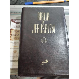 Bíblia de Jerusalém - estudo - ecumênica - zíper - Bíblia Sagrada