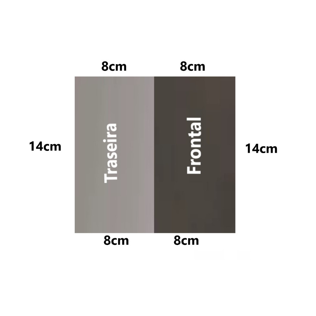 Kit Película Frontal + Prateada 14x8CM P/ todo tipo de Display