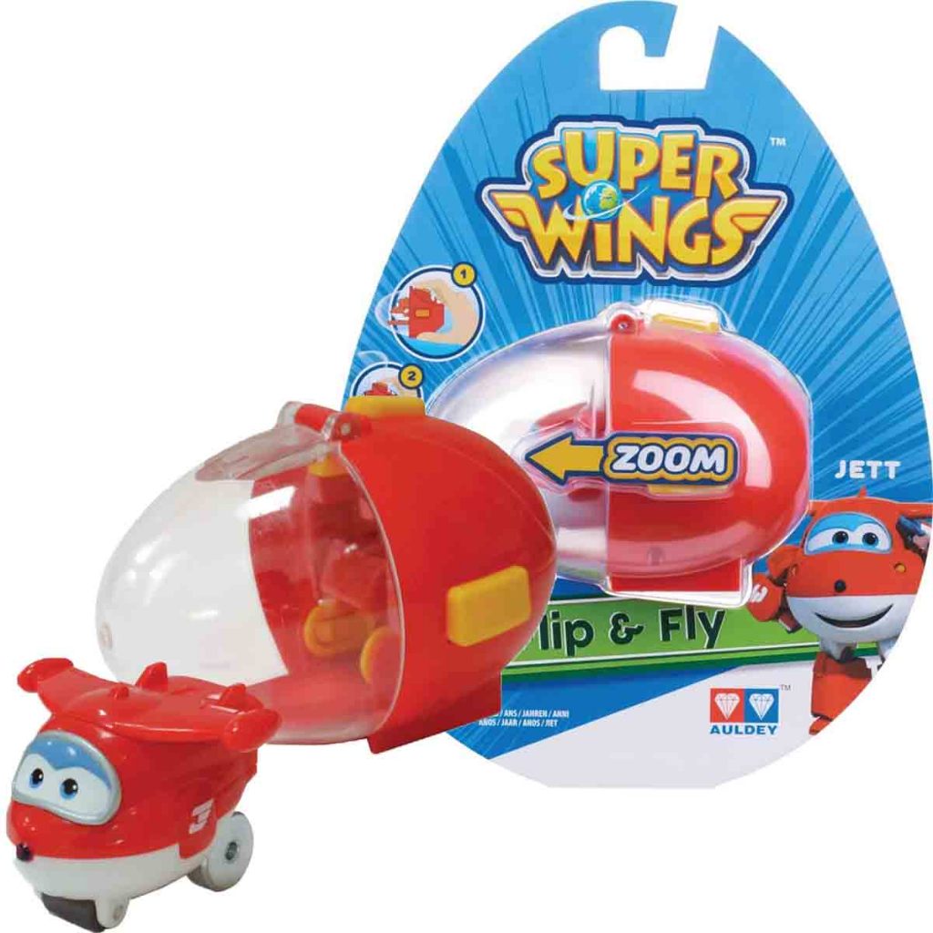 Super Wings Mini Boneco Avião Jett + Lançador Flip and Fly - Fun ...