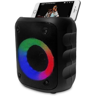 Caixa de Som Bluetooth Caixinha Som Portatil Potente com Excelentes Graves Luzes Radio Fm Usb Sd Selo Anatel