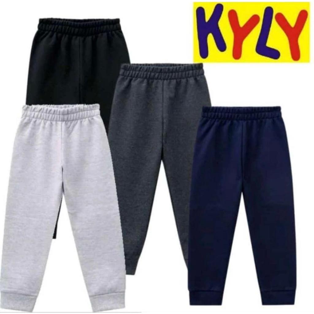 Kit de peças moletom kyly infantil moleton flanelado com punho