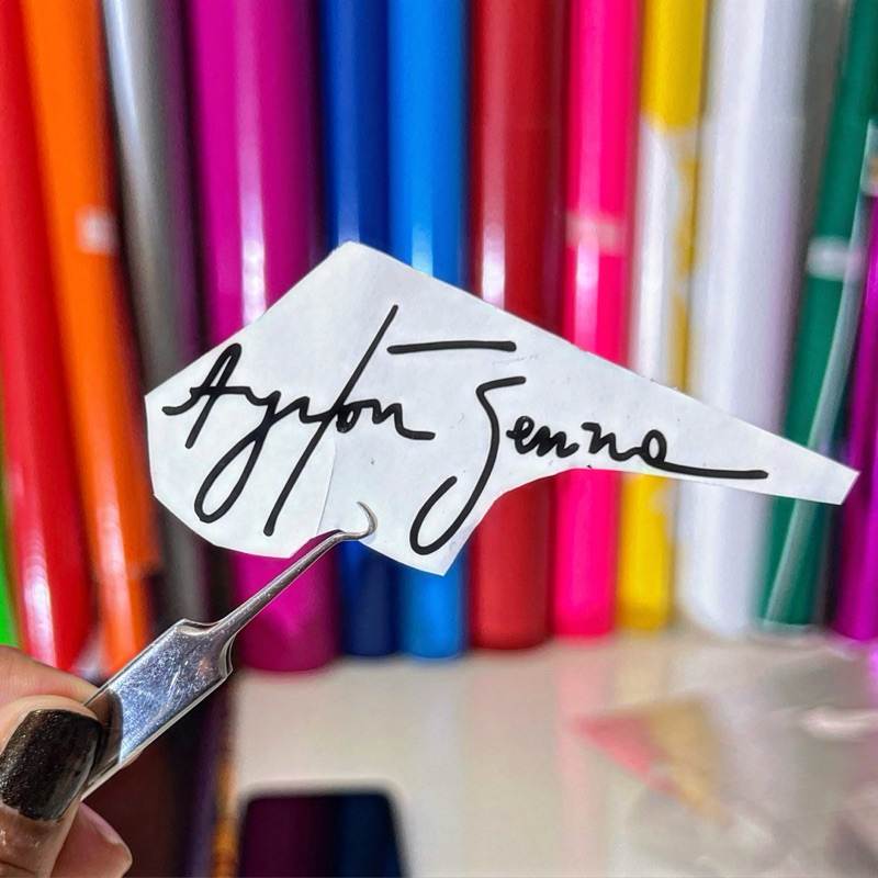 Adesivo | assinatura Ayrton Senna | 7cm | 2 unidades | Shopee Brasil
