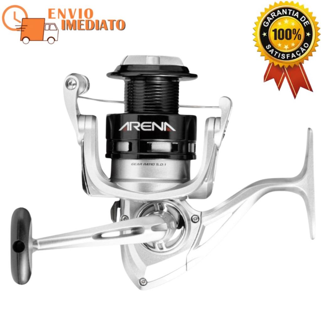 Molinete para Pesca Marine Sports Arena 1000 FD Arremesso Longo Fricção ...