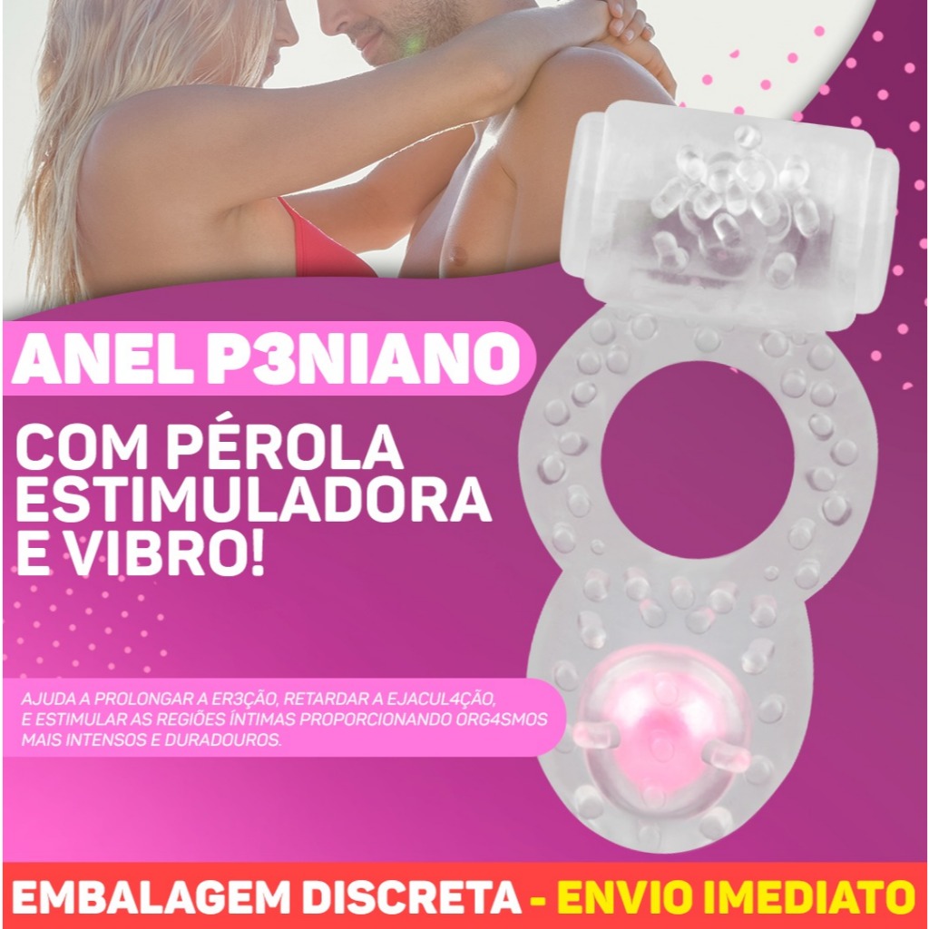 ANEL PENIANO COM VIBRADOR E PÉROLA ESTIMULADORA | Shopee Brasil