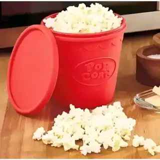Pipoqueira Para Microondas Balde de Silicone Pote de Pipoca - Envio Já!