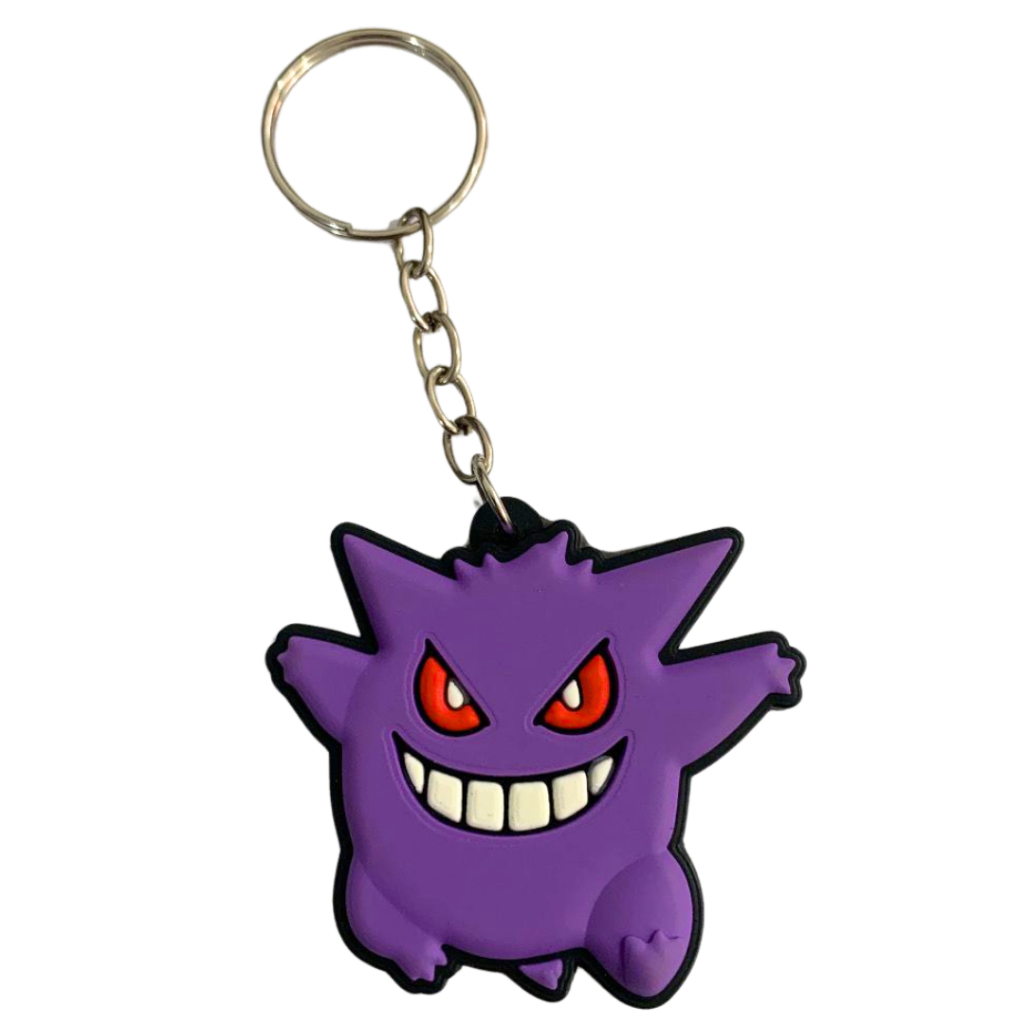 Chaveiro Emborrachado Alto Relevo Gengar Pokémon