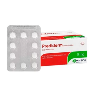 Prediderm 5mg Ourofino com 10 Comprimidos em Oferta na Shopee