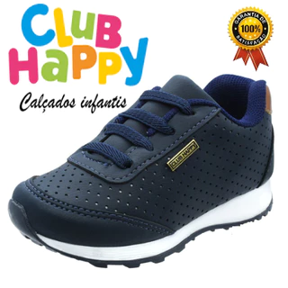 Tenis Infantil Masculino Leve Confortável menino Club Happy