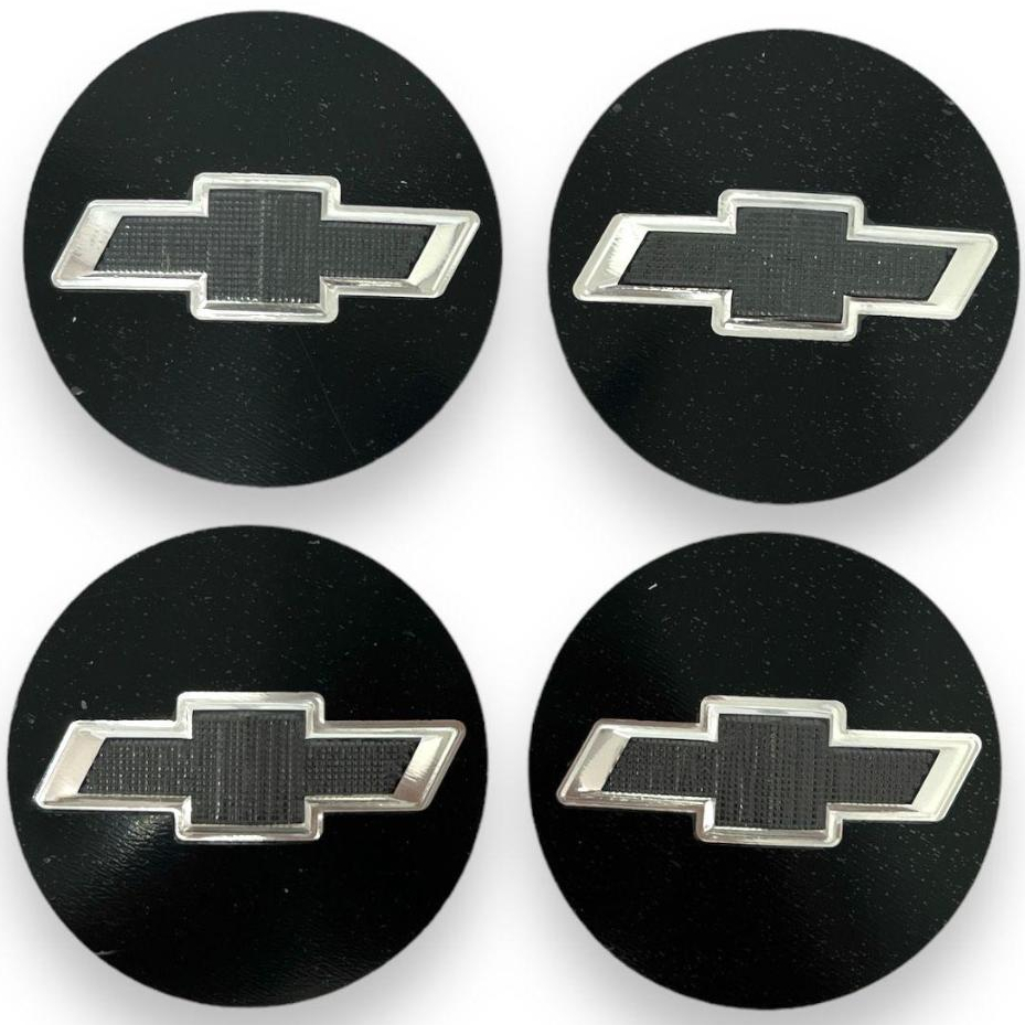 Jogo 4 Emblema MODELO NOVO Logo Adesivo Roda Chevrolet 51mm