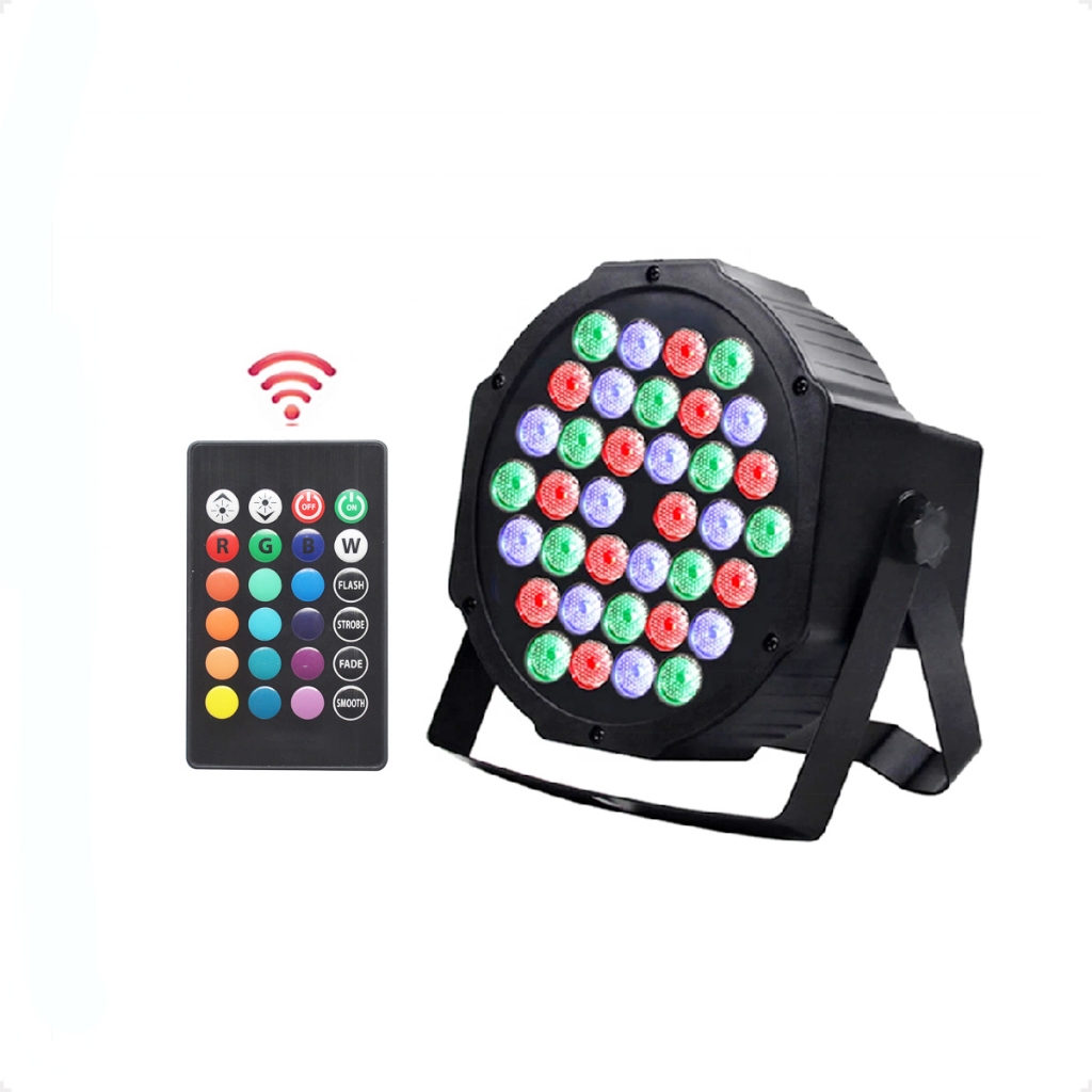 Refletor RGB Slim 36 LEDs 1W com Strobo – Iluminação Festiva Compacta ...
