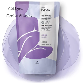 Refil Creme Hidratante Algodão para o Corpo 400 ml Tododia, Natura Cosméticos, Original, Novo, Vegano