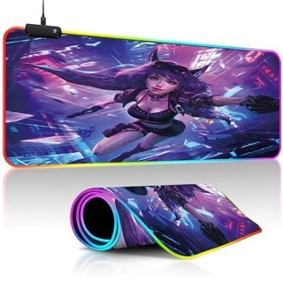 Mouse pad Gamer LED RGB PC Desktop 80cm x 30cm
