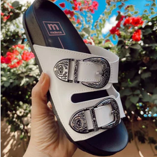 Rasteira Chinelo Slide Feminino Moleca Birken Fivela Flat
