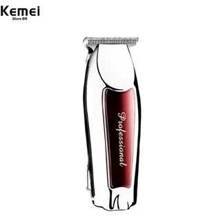KEMEI 9163Máquininha Barba E Cabelo Acabamento Sem Fio Recarregável