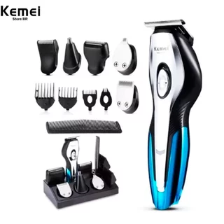 Barbeador Elétrico 11 Em 1 Shaver Profissional Kemei Km -5031 Kemei 5031 6 cabeças 11 em 1 Portátil