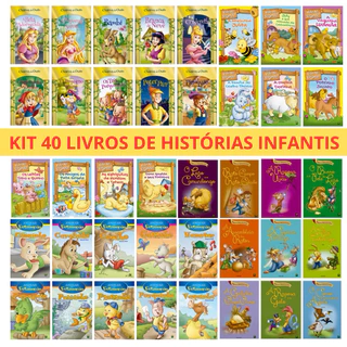 Kit 40 livros de Historias Infantis